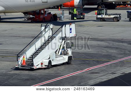 Oslo Gardermoen International Airport. The airport has biggest passenger flow in Norway.July 3,2018. Oslo,Norway