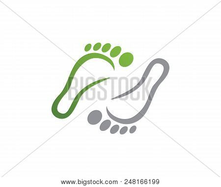 Foot Logo Template Symbols