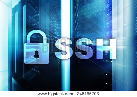 Cloud Computing, Data Or Cryptocurrency (bitcoin, Ethereum) Mining In Data Center. Server Room Backg