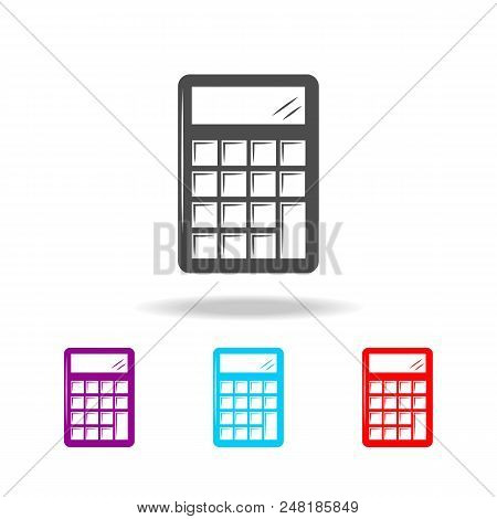 Calculator Icon. Elements Of Education In Multi Colored Icons. Premium Quality Graphic Design Icon. 