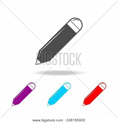 Felt Tip Pen Icon. Elements Of Education In Multi Colored Icons. Premium Quality Graphic Design Icon