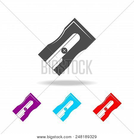 Sharpener Icon. Elements Of Education In Multi Colored Icons. Premium Quality Graphic Design Icon. S