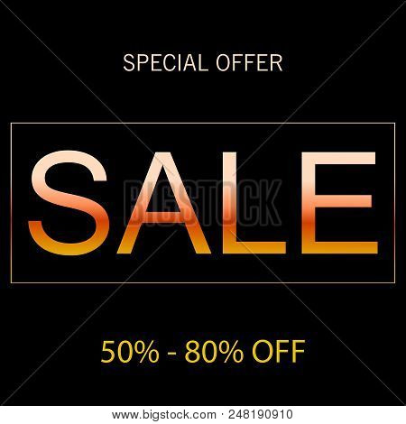 Vector Elegant, Shiny And Metal Steel Gradient Template For Chrome Border, Silver Frame, Ribbon Or L