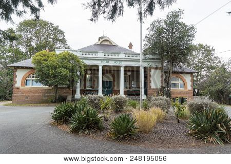 Braidwood, New South Wales, Australia, 16th April 2018 - The Court House In The Town Of Braidwood, N