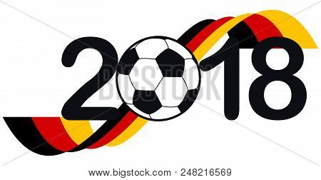 Lettering 2018 With German National Colors