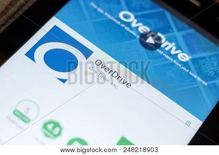 Ryazan, Russia - July 03, 2018: Overdrive Icon In The List Of Mobile Apps