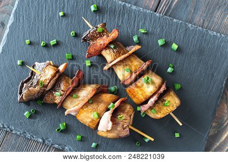 King Oyster Mushroom Skewers