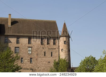 A Beautiful Isolated Castle In Saverne France