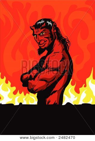 Červený Devil.Eps