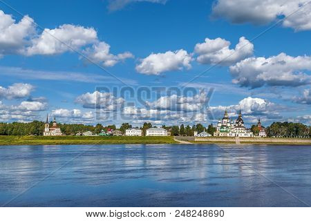 View Of Historical Centre Of The Veliky Ustyug From Sukhona River, Russia