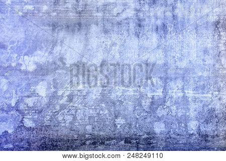 Abstract Background Of Spittoons And Stains. Texture Of Toned Old Shifir. Lilac Pleasant Color Coati