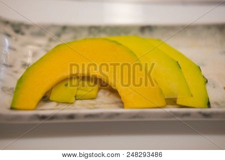 Vegetable Raw Slice Pumpkin High In Vitamin A B C And Mineralson