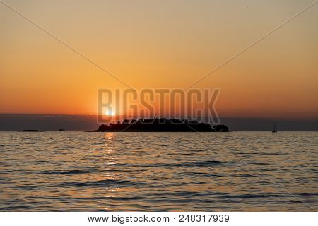 Seascape Sunset In Croatia