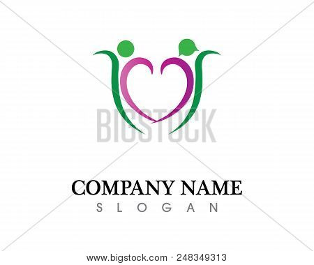 Health Success People Care Logo And Symbols Template