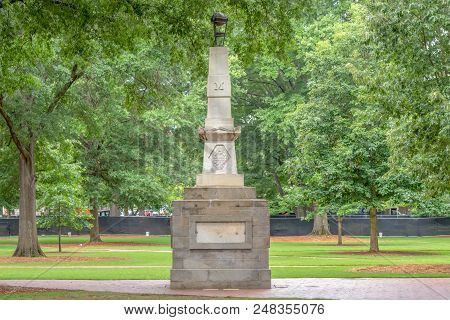 Jonathan Maxcy Monument At University Of South Carolina