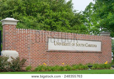 Entrance Sign To The University Of South Carolina