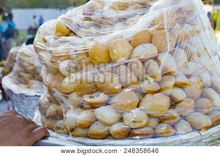 Indian Pani Puri On Sale At A Street Side Shop