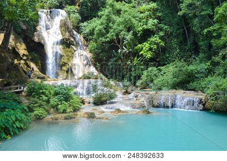 Kuang Si Waterfalls, Luang Phrabang, Laos Dpr.