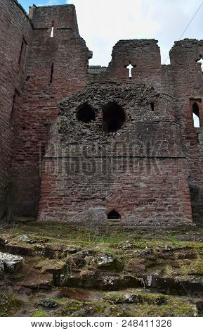 Goodrich Castle On A Clear And Sunny Day
