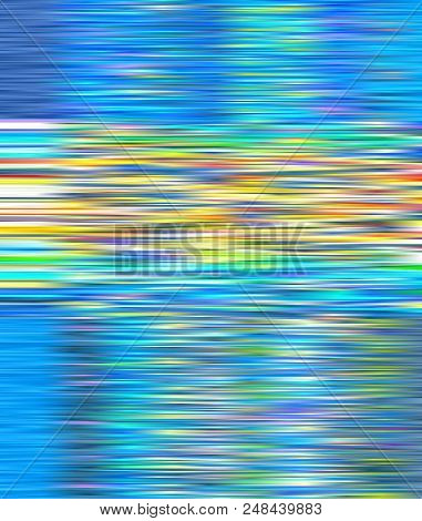 Shining Lines, Stripes. Abstract Northern Lights, Serpentine. Bright Gradient Background With Shimme