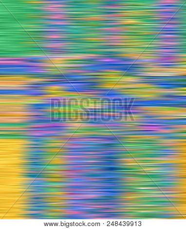 Shining Lines, Stripes. Abstract Northern Lights, Serpentine. Bright Gradient Background With Shimme