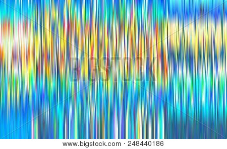 Shining Lines, Stripes. Abstract Northern Lights, Serpentine. Bright Gradient Background With Shimme