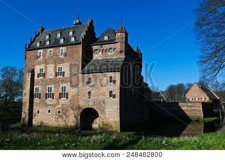 Medieval Castle Doorwerth In The Netherlands - April 18, 2016