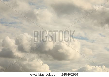 Storm Clouds With Some Blue And White Showing, Strait On View