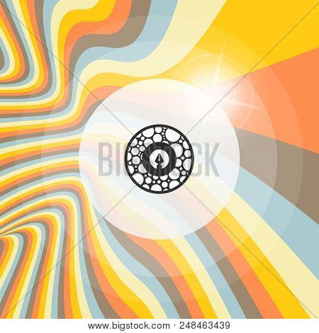 Abstract Swirl Background. Vector Illustration With Place For Text.