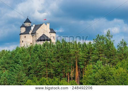 Castle Bobolice Is A Royal Castle Built In The 14Th Century In The Village Of Bobolice In Poland. Th