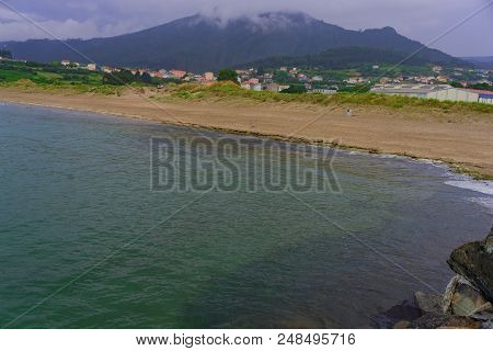 A Basteira Beach, In The Estuary Of Ortigueira. Carino. To Coruna. Spain. Europe