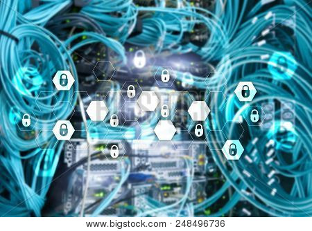 Penetration Test. Cybersecurity And Data Protection. Hacker Attack Prevention. Futuristic