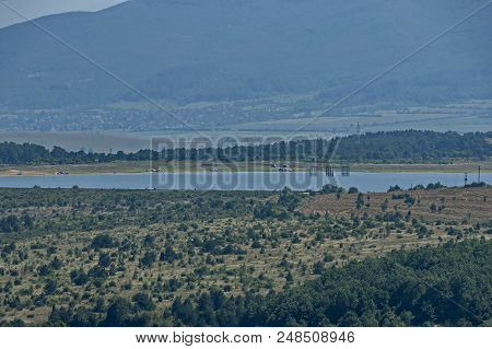 Environment Of The Dam, Artificial Lake, Reservoir Or Barrage  Bakurdere Similarly Bozalan At River 