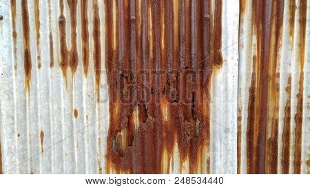 Old Dirt Rusty Brown Pattern Texture Background.