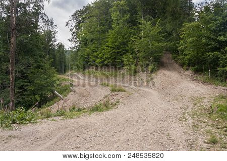 Kolowrót Pass (770 M Above Sea Level) - The North-eastern Part Of The Silesian Beskids. The Intersec