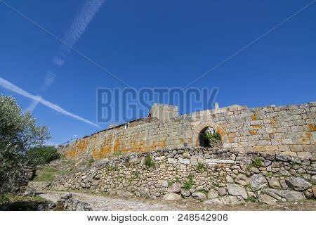 Gate Of The Walled Enclosure Of Pinhel Castle In The District Of Guarda, Portugal