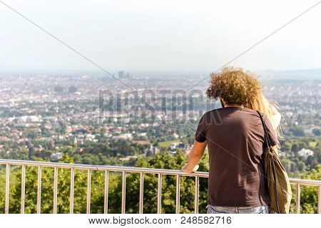Couple At Cityscape