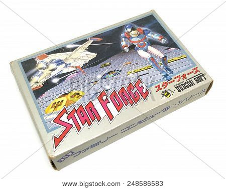 Bangkok, Thailand - March 31, 2017 : Star Force Package By Hudson Soft Isolated On White Background.