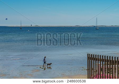 The Beach On A Clear Summer Day In Provincetown, Cape Cod, Massachusetts Usa