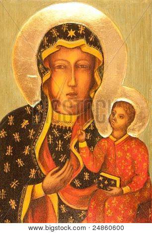 orthodoxe Ikone Matka Boska Gebiet