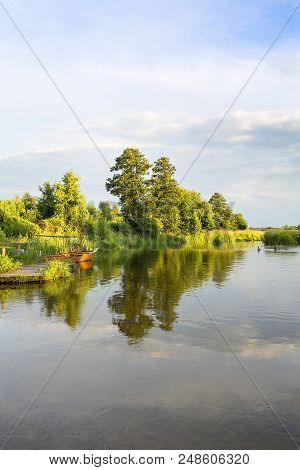 Lowland Nida River, Landscape Of The Nida Valley, Poland