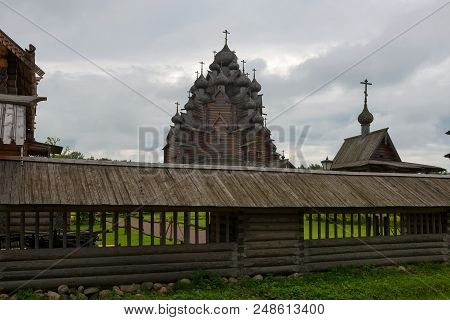 Russia, Saint Petersburg - August 18, 2017: The Twenty-five-headed Church Of The Holy Virgin (pokrov