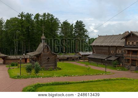 Russia, Saint Petersburg - August 18, 2017: Chapel Of The Savior Not Made By Hands In The Estate Bog