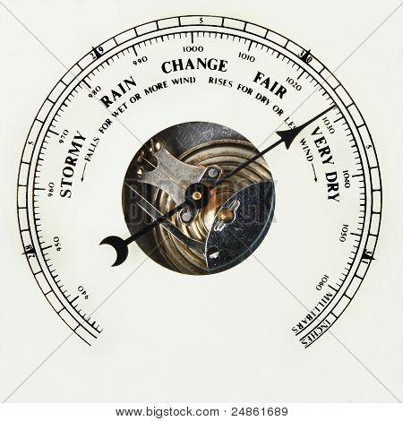 Barometer bellen erg droog