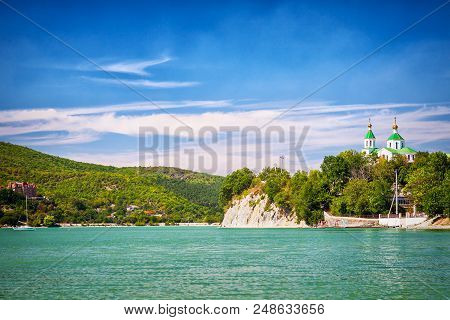 Panorama Of Lake Abrau Near Abrau-dyurso Village, Russia