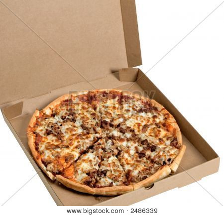 Pizza i en boks