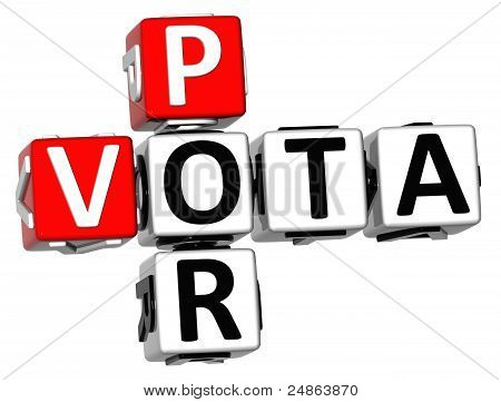 3D Vota Por Kreuzworträtsel