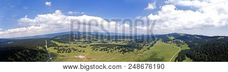Col Du Marchairuz (el. 1447 M.) Is A High Mountain Pass In The Jura Mountains In The Canton Of Vaud 