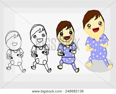 How To Drawing The Baby With Pajamas
