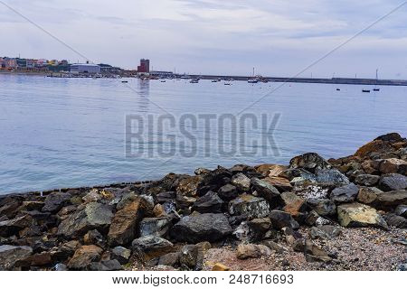 Port Of Carino. Ria De Ortigueira. To Coruna. Spain. Europe.